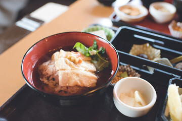 京都嵐山 郷土料理「湯葉丼」