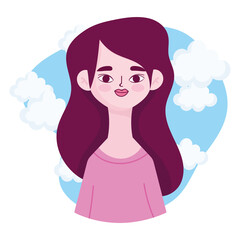 brunette woman avatar