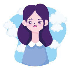 female avatar portrait