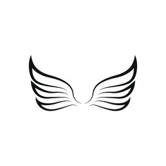 wing icon design template vector