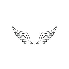 Obraz premium wing icon design template vector