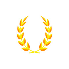 rice and wheat logo icon design template vector