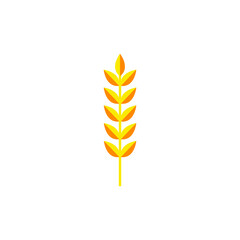 rice and wheat logo icon design template vector