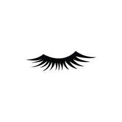 eyelashes logo icon design template vector