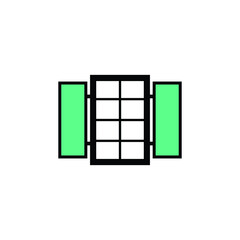 Window Icon Design Template Vector