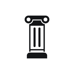 pillar logo icon design template vector