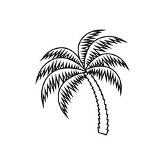 Fototapeta premium coconut logo tree icon design template vector