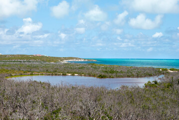 Obraz premium Grand Turk Island Flat Coastline Landscape