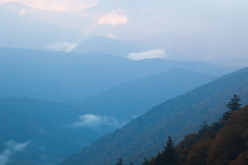 Fototapeta premium Morning Sunrise in the mountains