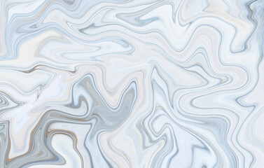 Fototapeta premium Marble rock texture blue ink pattern liquid swirl paint white dark that is Illustration background for do ceramic counter tile silver gray that is abstract waves skin wall luxurious art ideas concept.