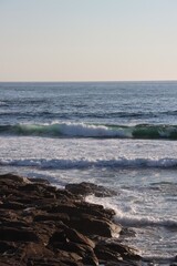 waves on the beach