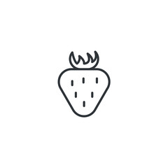 isolated strawberry sign icon, vector illustration