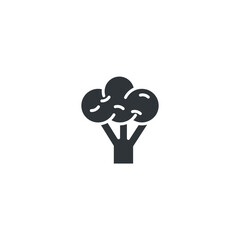 isolated broccoli sign icon, vector illustration