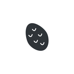 isolated potato sign icon, vector illustration
