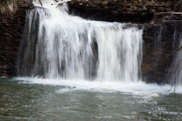 Waterfall outdoors in nature