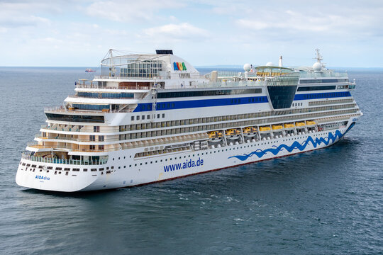 AIDA Diva Cruise Ship Sails In The Nordic Sea