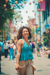 black woman in the city