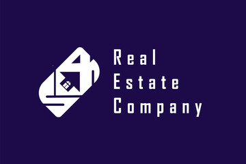 Logo Letter S, E, R for logo brand. with negative space in letter E. the logo can be used for real estate company.