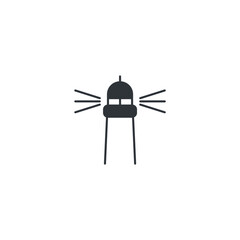 isolated lighthouse sign icon, vector illustration
