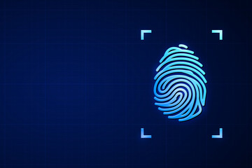 Digital fingerprint for network and security concept