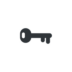 isolated key sign icon, vector illustration