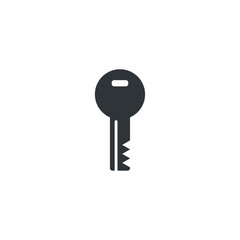 isolated key sign icon, vector illustration
