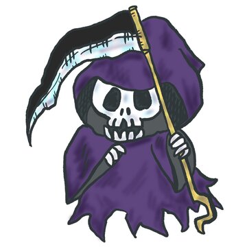 死神　ガイコツ　骸骨　鎌　死　dath god skeleton