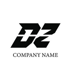  DZ Logo Design Vector Template. DZ Letter Logo Design.