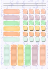 Mockup template with blank student habit tracker template. Management strategy. Business, teamwork. Calendar template. Business organizer. Plan for the week. Tu du sheet. Schedule of lessons