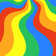 vector illustration of colorful waves, for background