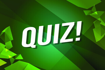 quiz word concept vector illustration with lines 3d style for social media landing page, template, ui, web, mobile app, poster, banner, flyer, background, gift card, coupon, label, wallpaper