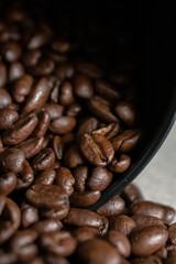 Kaffeebohnen Nahaufnahme Kaffeedose