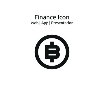 Bitcoin icon, Business finance Icon for Web,App and Presentation, EPS 10