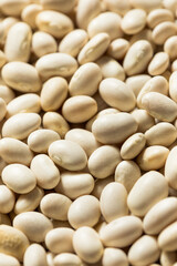 Healthy Organic Dry White Beans