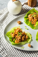 Homemade Ground Chicken Asian Lettuce Wraps
