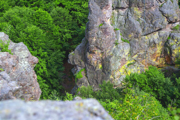 rocks in the Ukrainian carpathians
