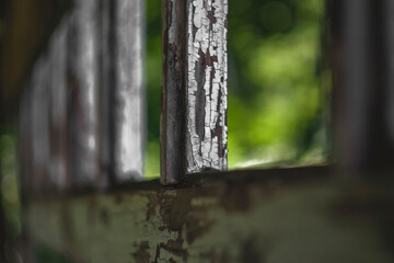 old wooden windows requiring renovation
