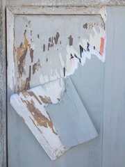 peeling paint on a wall