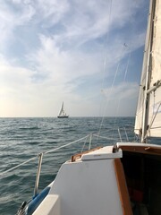 Fototapeta premium yacht in the sea