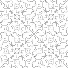 Vector geometric pattern. Repeating elements stylish background abstract ornament for wallpapers and 

backgrounds. Black and white colors 