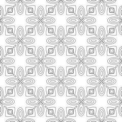 Vector geometric pattern. Repeating elements stylish background abstract ornament for wallpapers and 

backgrounds. Black and white colors 
