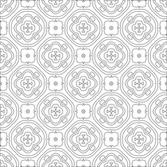 Vector geometric pattern. Repeating elements stylish background abstract ornament for wallpapers and 

backgrounds. Black and white colors 