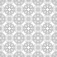 Vector geometric pattern. Repeating elements stylish background abstract ornament for wallpapers and 

backgrounds. Black and white colors 