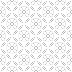 Vector geometric pattern. Repeating elements stylish background abstract ornament for wallpapers and 

backgrounds. Black and white colors 