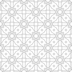 Vector geometric pattern. Repeating elements stylish background abstract ornament for wallpapers and 

backgrounds. Black and white colors 