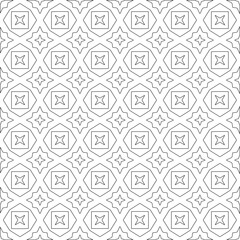 Vector geometric pattern. Repeating elements stylish background abstract ornament for wallpapers and 

backgrounds. Black and white colors 
