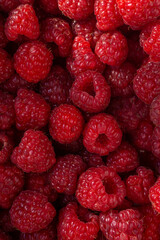 Ripe sweet raspberry background close up