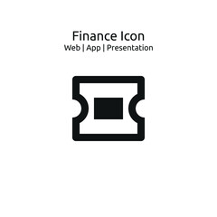 Ticket icon, Business finance Icon for Web,App and Presentation, EPS 10