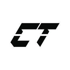CT Logo Design Vector Template. CT Letter Logo Design