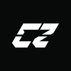 CZ Logo Design Vector Template. CZ  Letter Logo Design.